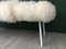 White Fluffy Sheepskin Bench by Area Design Ltd, Image 9