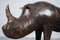 Large Vintage Leather Rhino by Dimitri Omersa for Liberty, Image 6