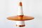 Copper & Opaline Glass Sputnik Ceiling Lamp, 1950s 3