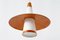 Copper & Opaline Glass Sputnik Ceiling Lamp, 1950s, Image 1