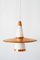 Copper & Opaline Glass Sputnik Ceiling Lamp, 1950s, Image 6