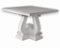 Italian White Marble & Lacquered Wood Coffee Table by Cupioli 2