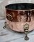 Antique Victorian Copper & Brass Log Cauldron, Image 9
