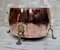 Antique Victorian Copper & Brass Log Cauldron 2