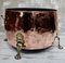 Antique Victorian Copper & Brass Log Cauldron 4