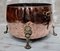 Antique Victorian Copper & Brass Log Cauldron 5