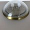 Vintage Deckenlampe aus Eisglas von Hillebrand Lighting 2