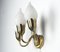 Brass & Glass Sconce from Fog & Mørup, 1950s 4