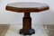 Art Deco Octagonal Marble and Wood Dining Table, 1920s 1