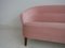 Danish Pink Velvet Sofa, 1940s 5