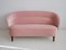 Danish Pink Velvet Sofa, 1940s, Image 3