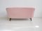 Danish Pink Velvet Sofa, 1940s 14