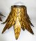 Golden Ceiling Lamps, 1950s, Set of 2, Image 1