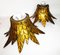 Golden Ceiling Lamps, 1950s, Set of 2 3