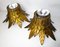 Golden Ceiling Lamps, 1950s, Set of 2 8