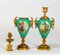 Antique Porcelain and Golden Bronze Candleholders, Set of 2 9