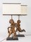 Antike Tischlampen aus geschnitztem Holz, 2er Set 6
