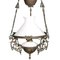 Antique Italian Murano Glass and Bronze Ceiling Lamp, Image 2