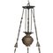 Antike italienische Deckenlampe aus Muranoglas & Bronze 6