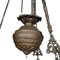 Antique Italian Murano Glass and Bronze Ceiling Lamp, Image 8