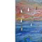 Italian Blue Waves in Relief Scagliola Art Wall Panel by Cupioli 2