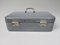 Antique Art Nouveau Mottled Gray and White Lunch Box, Image 3