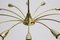 Austrian Brass Spider Flush Mount, 1950s 6