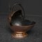 Antique Victorian Copper Helmet Coal Bucket 1