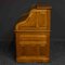 Antiker edwardianischer Schreibtisch aus Eiche mit Rolltür 10