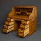 Antiker edwardianischer Schreibtisch aus Eiche mit Rolltür 18
