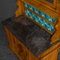Antiker spätviktorianischer Nachttisch aus Nussholz 8