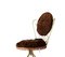 Tocador con terciopelo marrón chocolate, años 60, Imagen 5