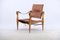 Vintage Leather Safari Chair by Wilhelm Kienzle for Wohnbedarf 5