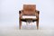 Vintage Leather Safari Chair by Wilhelm Kienzle for Wohnbedarf, Image 3