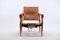 Vintage Leather Safari Chair by Wilhelm Kienzle for Wohnbedarf 4
