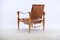 Vintage Leather Safari Chair by Wilhelm Kienzle for Wohnbedarf 2