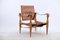Vintage Leather Safari Chair by Wilhelm Kienzle for Wohnbedarf 1