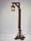 Oak, Copper & Stained Glass Floor Lamp, 1920s 2