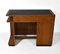 Art Deco Walnut & Leather Desk, 1930s 2