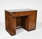 Art Deco Walnut & Leather Desk, 1930s 11