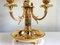 Lámpara de mesa francesa Bouillotte de bronce dorado de Chevillard, años 40, Imagen 4