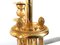Französische Bouillotte Tischlampe aus vergoldeter Bronze von Chevillard, 1940er 12