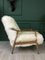 Art Déco Vintage Sessel mit weißem Schaffellbezug 6