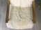 Vintage Art Deco White Sheepskin Armchair 12