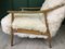 Fauteuil Vintage Art Déco en Peau de Mouton Blanche 14