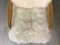 Vintage Art Deco White Sheepskin Armchair 13