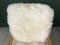 Vintage Art Deco White Sheepskin Armchair 8