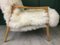 Vintage Art Deco White Sheepskin Armchair, Image 12