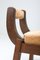 Italian Walnut Dining Chairs, 1950s, Set of 4, Image 6