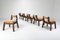 Italian Walnut Dining Chairs, 1950s, Set of 4, Image 2